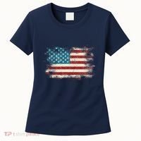 Patriotic American Usa Flag Women's T-Shirt thumb 0