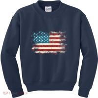 Patriotic American Usa Flag Kids Sweatshirt thumb 0