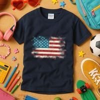 Patriotic American Usa Flag Kids T-Shirt thumb 3