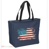 Patriotic American Usa Flag Tote Bag thumb 2