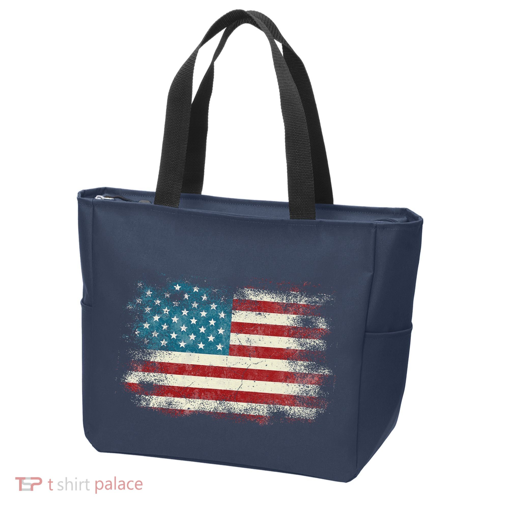 Patriotic American Usa Flag Tote Bag