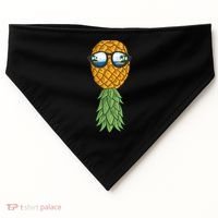 Polyamory And Upside Down Pineapple Summer Vacation Cruise Meaningful Gift USA-Made Doggie Bandana thumb 0