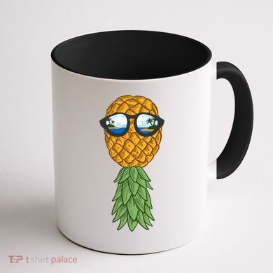 Polyamory And Upside Down Pineapple Summer Vacation Cruise Meaningful Gift Coffee Mug back