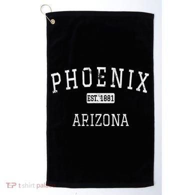 Phoenix AZ Vintage 70s Retro Throwback Design Golf Towel
