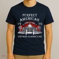 Perfect American Vintage Classic Car 1976 T-Shirt thumb 3