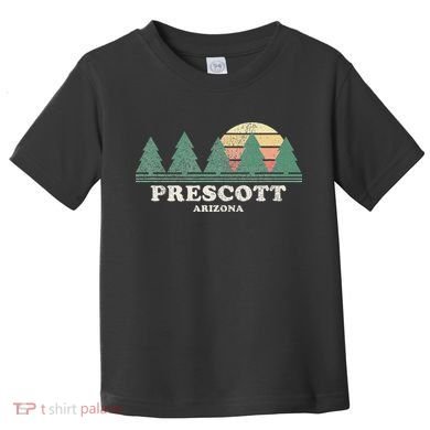 Prescott Az Vintage Throwback Retro 70s Design Toddler T-Shirt