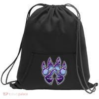 Paw Print Sweatshirt Cinch Pack Bag thumb 0