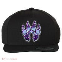 Paw Print Wool Snapback Cap thumb 0