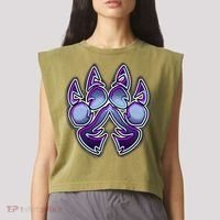 Paw Print Garment-Dyed Women's Muscle Tee thumb 2