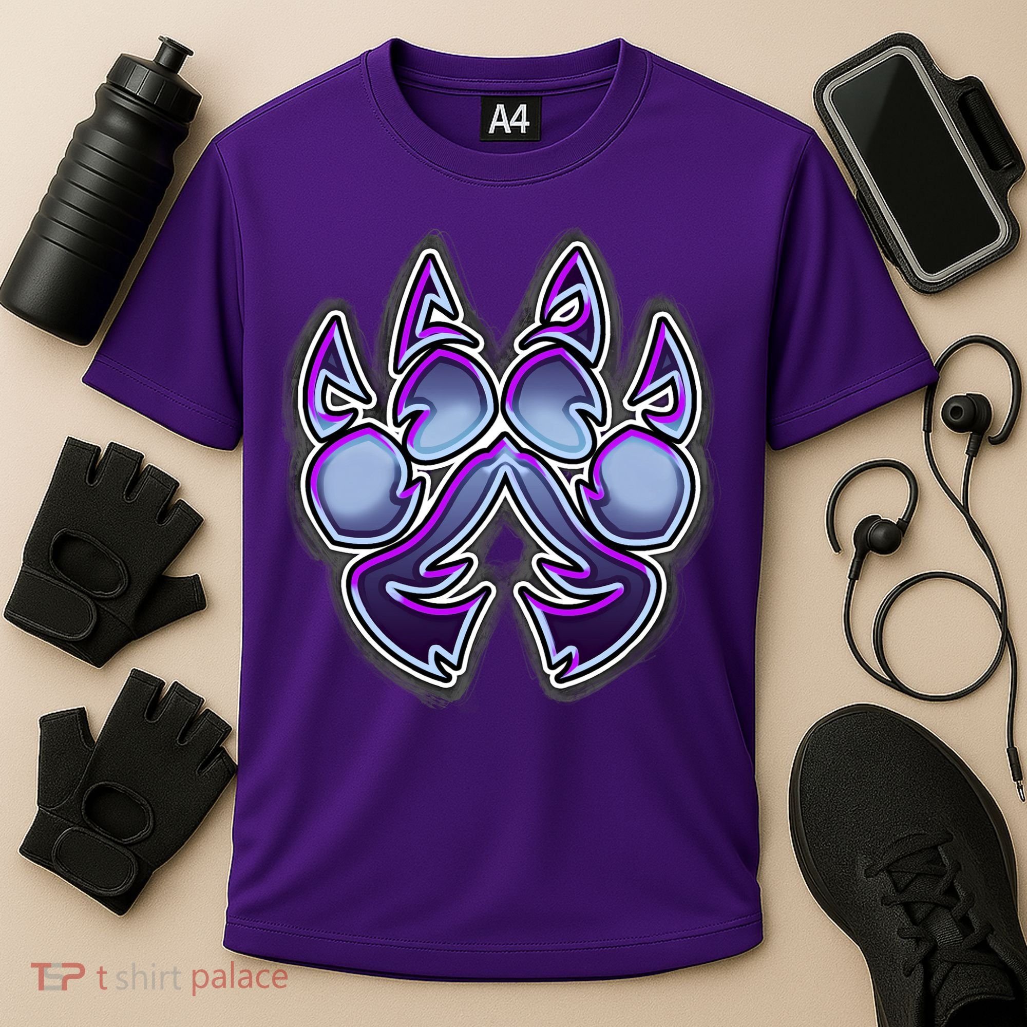Paw Print Cooling Performance Crew T-Shirt