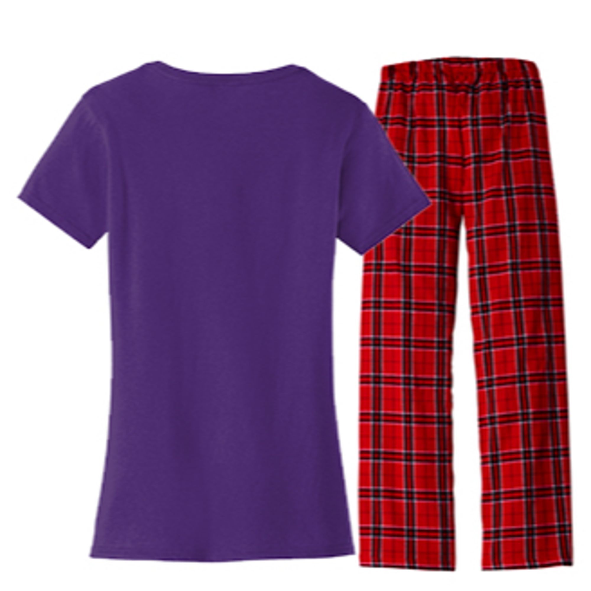 Paw Print Women's Flannel Pajama Set