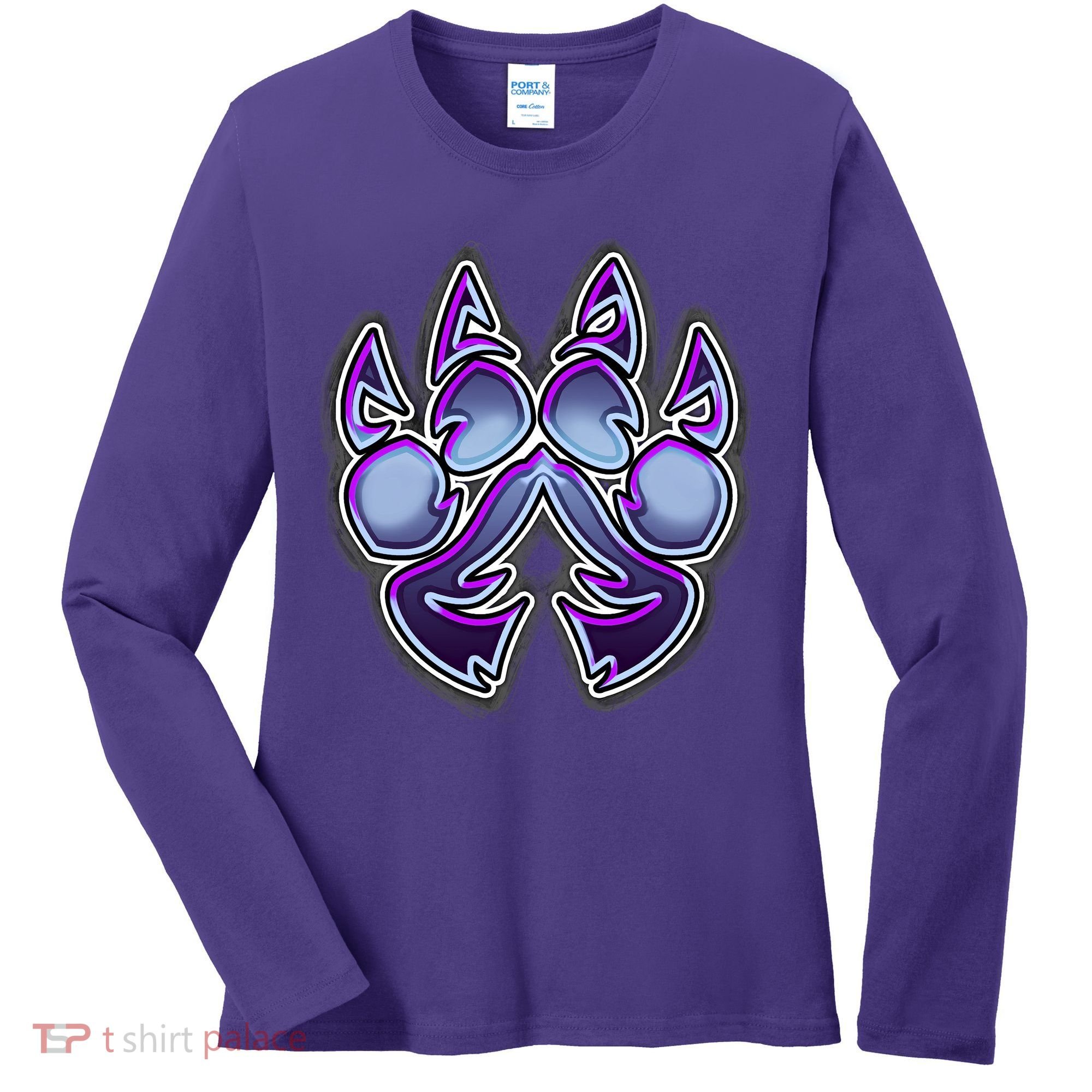 Paw Print Women's Long Sleeve Shirt