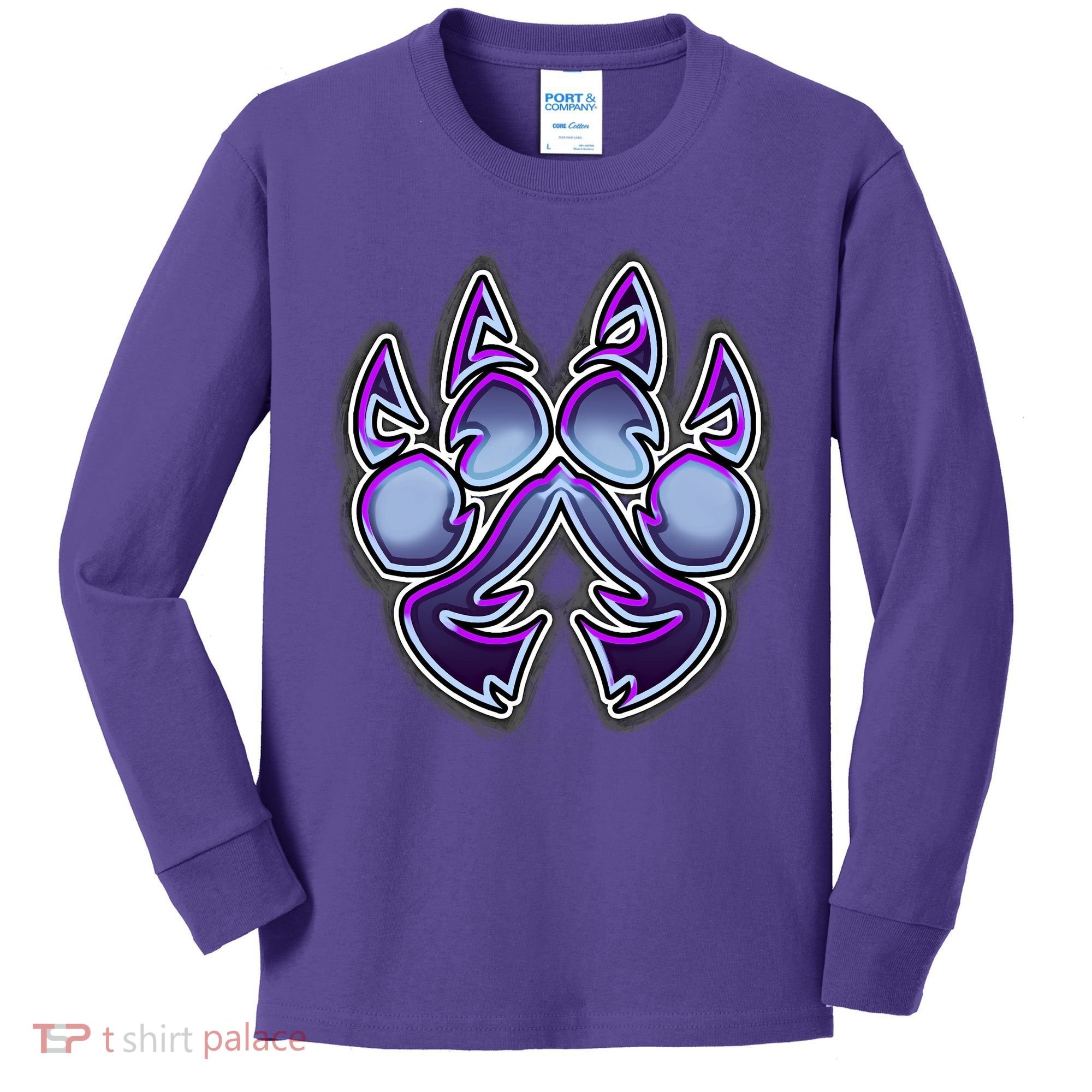 Paw Print Kids Long Sleeve Shirt