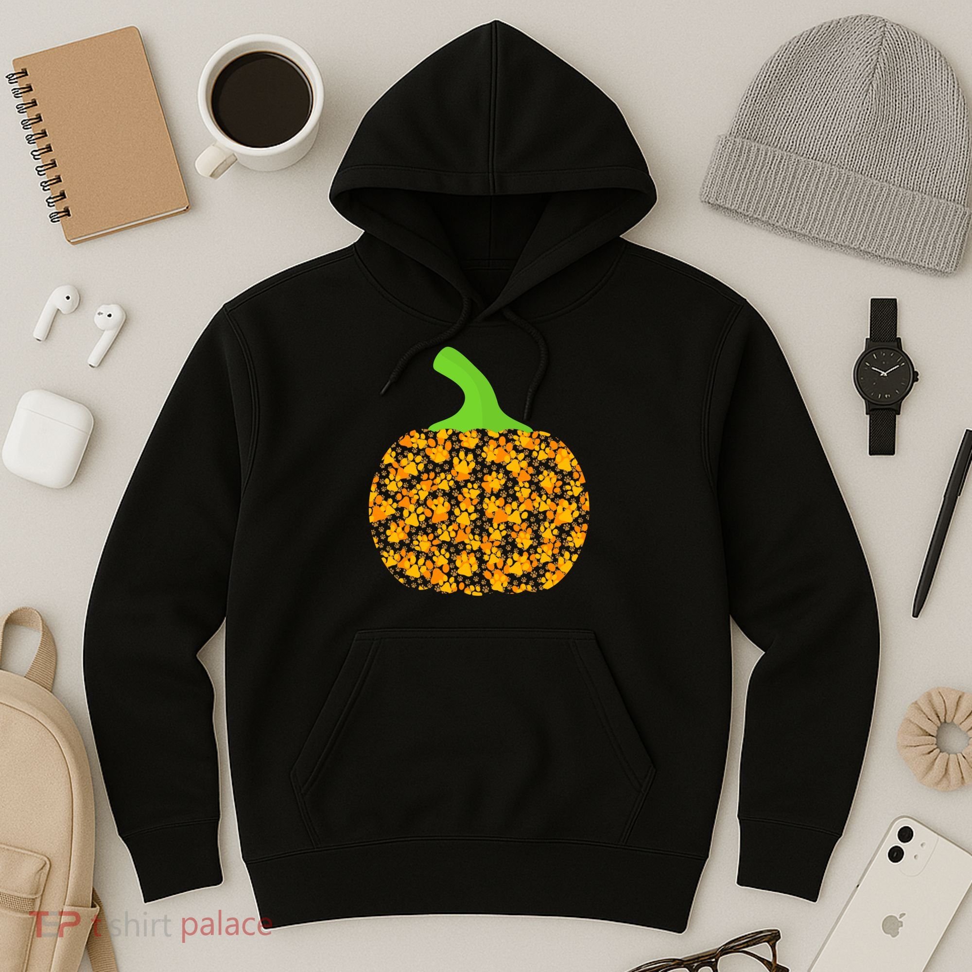 Paw Print Pumpkin Hoodie