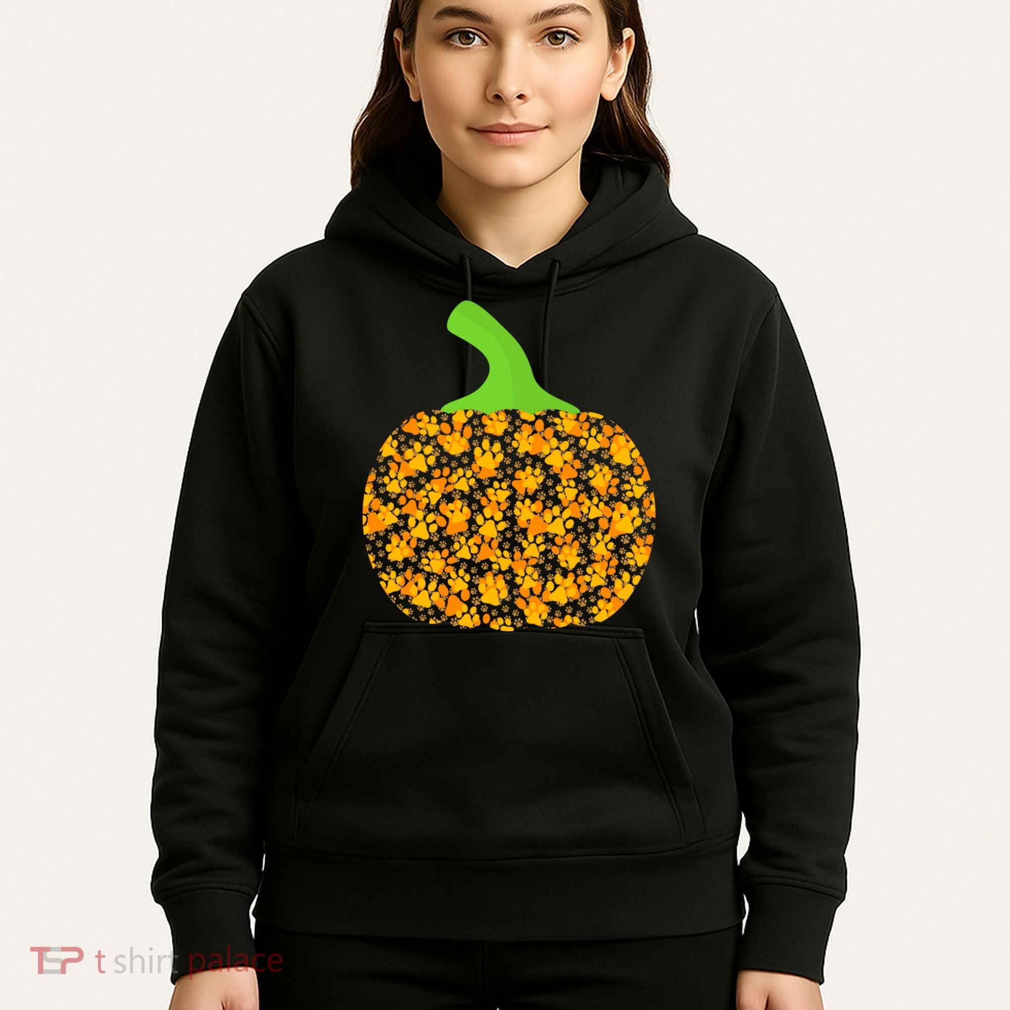 Paw Print Pumpkin Hoodie