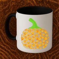 Paw Print Pumpkin Coffee Mug thumb 2