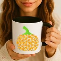 Paw Print Pumpkin Coffee Mug thumb 3