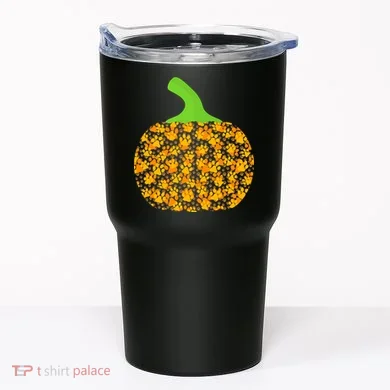 Paw Print Pumpkin Tumbler