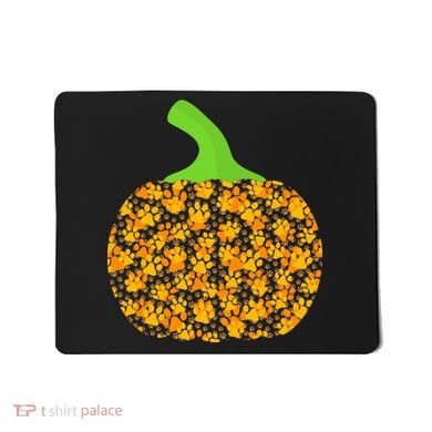 Paw Print Pumpkin Mousepad