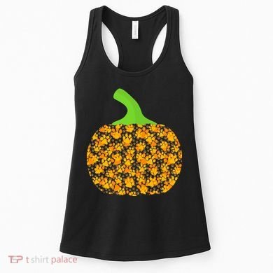 Paw Print Pumpkin Women's Tank Top