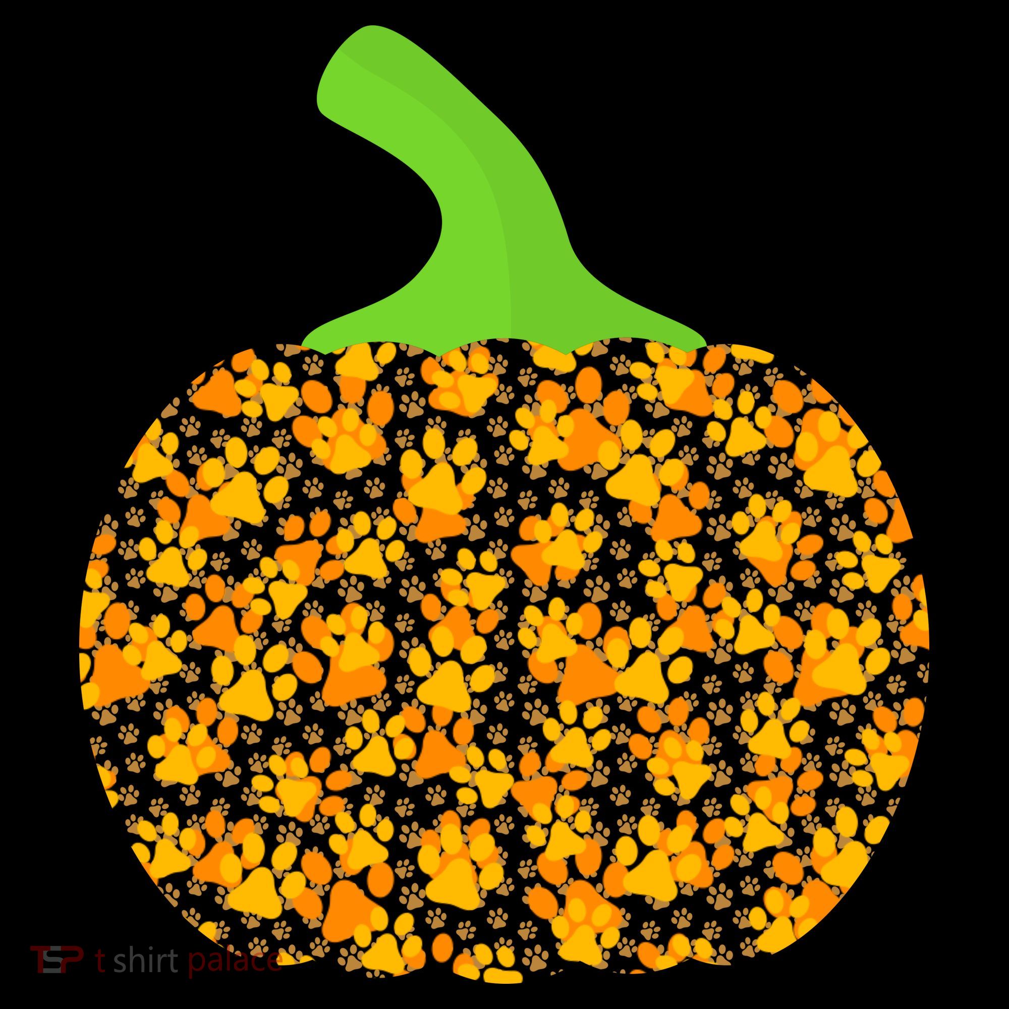 Paw Print Pumpkin Baby Bodysuit