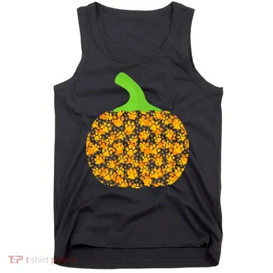 Paw Print Pumpkin Tank Top
