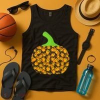 Paw Print Pumpkin Tank Top thumb 4