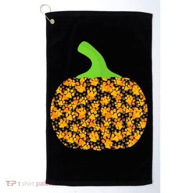 Paw Print Pumpkin Golf Towel