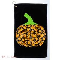 Paw Print Pumpkin Golf Towel thumb 0