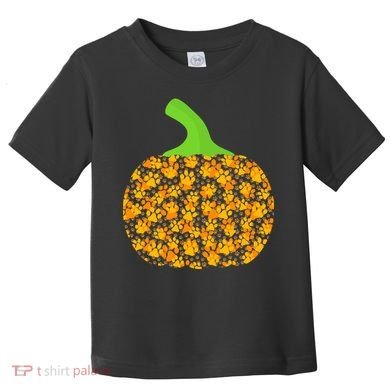 Paw Print Pumpkin Toddler T-Shirt