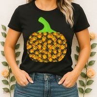 Paw Print Pumpkin Women's T-Shirt thumb 2