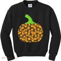 Paw Print Pumpkin Kids Sweatshirt thumb 0
