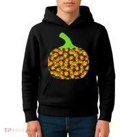 Paw Print Pumpkin Kids Hoodie thumb 4