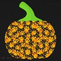Paw Print Pumpkin Kids Long Sleeve Shirt thumb 2