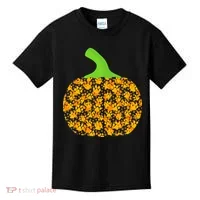 Paw Print Pumpkin Kids T-Shirt thumb 0