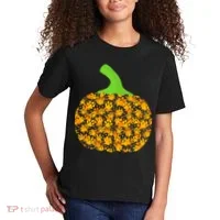Paw Print Pumpkin Kids T-Shirt thumb 2