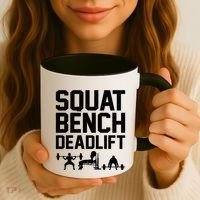 Powerlifting Art Weight Lifting Power Lifter Gift Coffee Mug thumb 3
