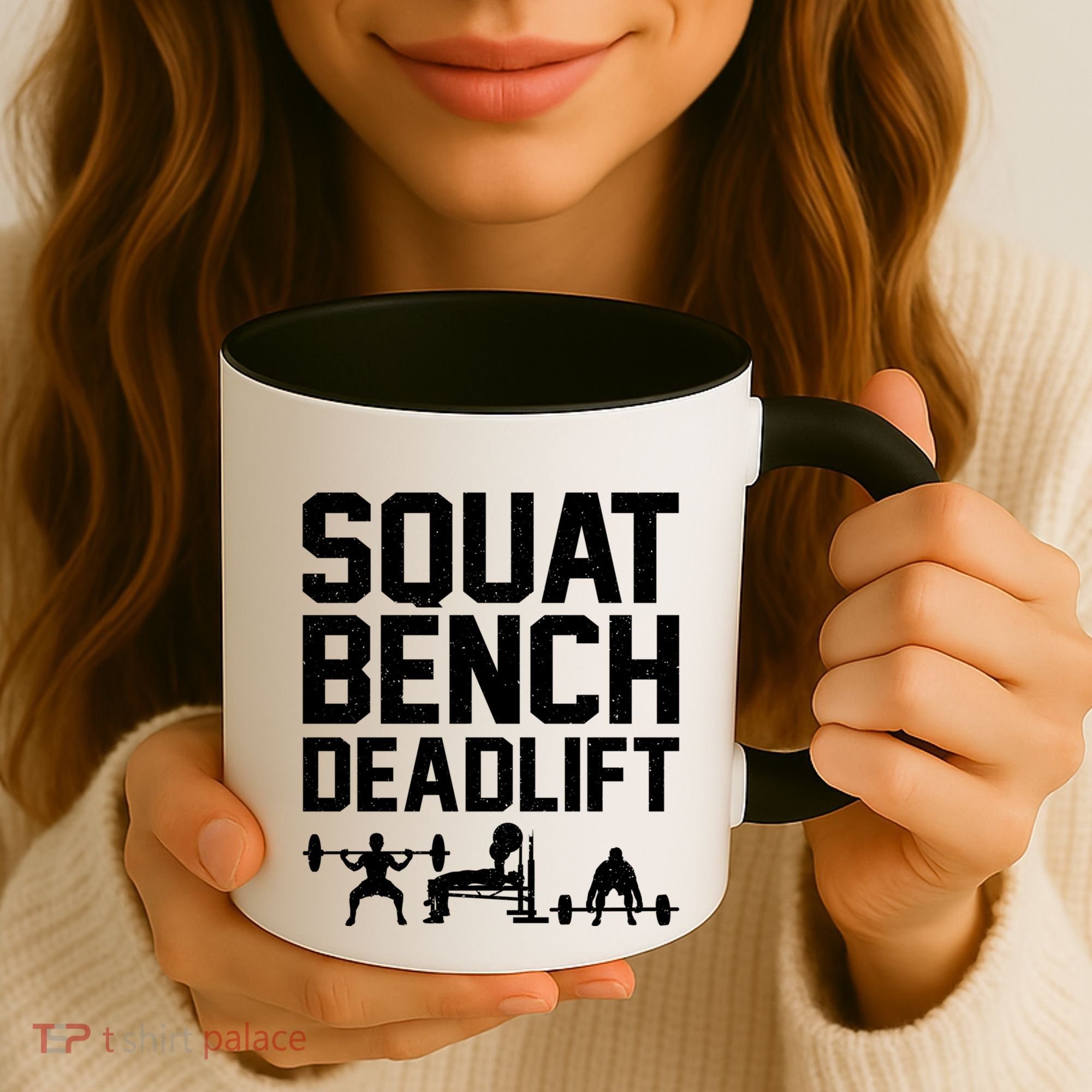 Powerlifting Art Weight Lifting Power Lifter Gift Coffee Mug