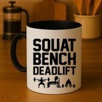 Powerlifting Art Weight Lifting Power Lifter Gift Coffee Mug thumb 4