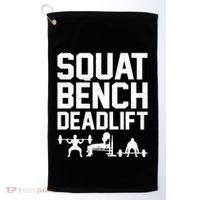 Powerlifting Art Weight Lifting Power Lifter Gift Golf Towel thumb 0