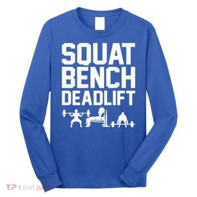 Powerlifting Art Weight Lifting Power Lifter Gift Long Sleeve Shirt