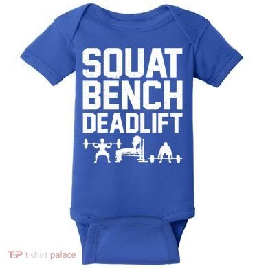 Powerlifting Art Weight Lifting Power Lifter Gift Baby Bodysuit