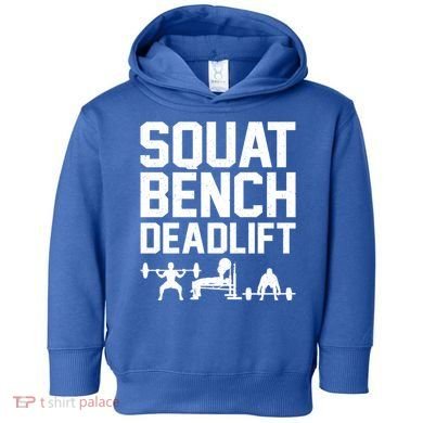 Powerlifting Art Weight Lifting Power Lifter Gift Toddler Hoodie
