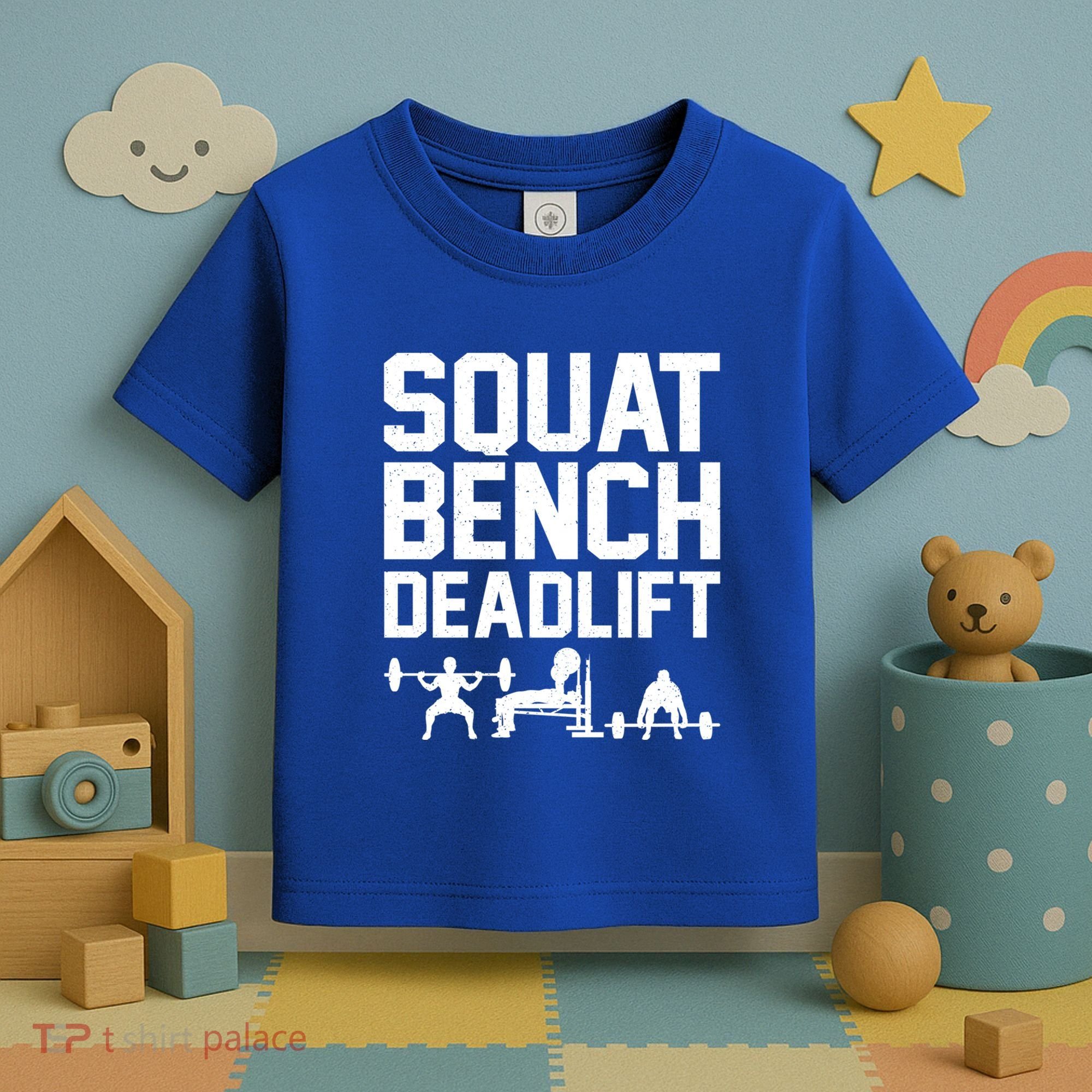 Powerlifting Art Weight Lifting Power Lifter Gift Toddler T-Shirt