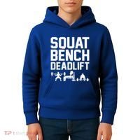 Powerlifting Art Weight Lifting Power Lifter Gift Kids Hoodie thumb 4