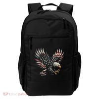 Patriotic American With Eagle And Usa Flag Backpack thumb 0