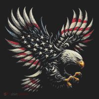 Patriotic American With Eagle And Usa Flag Beanie thumb 2