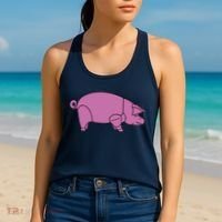 Pig As Worn Women's Tank Top thumb 2