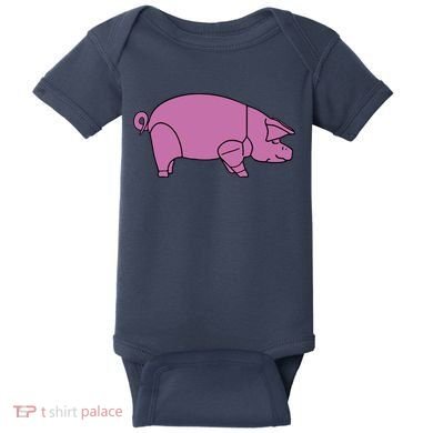 Pig As Worn Baby Bodysuit