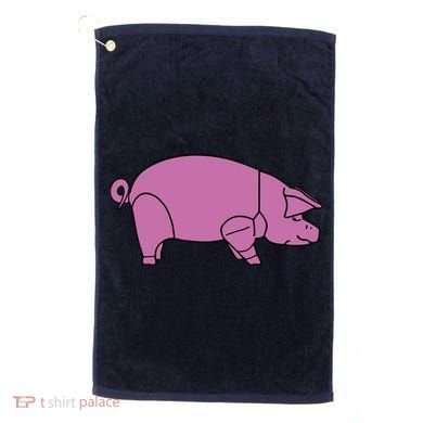Pig As Worn Golf Towel